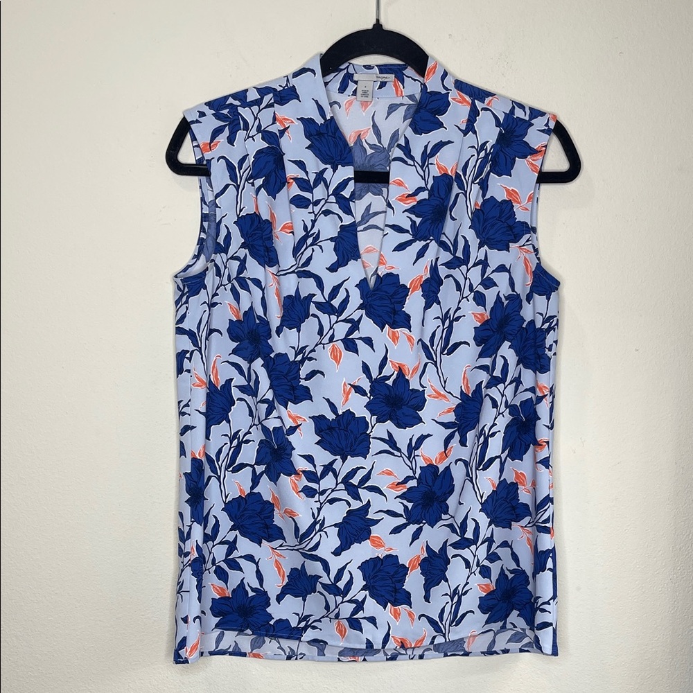 Halogen Floral Sleeveless Blouse